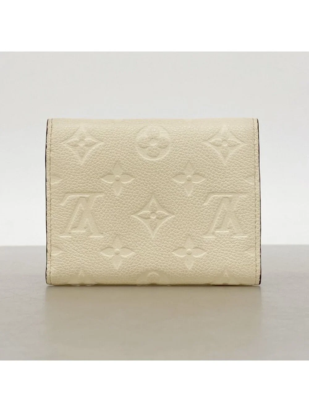Louis Vuitton Trifold Wallet Monogram Empreinte Portefeuille Victorine Cream